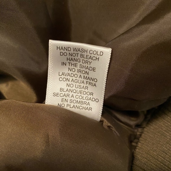 Olive Green Forever 21 Bomber Jacket - Picture 6 of 6